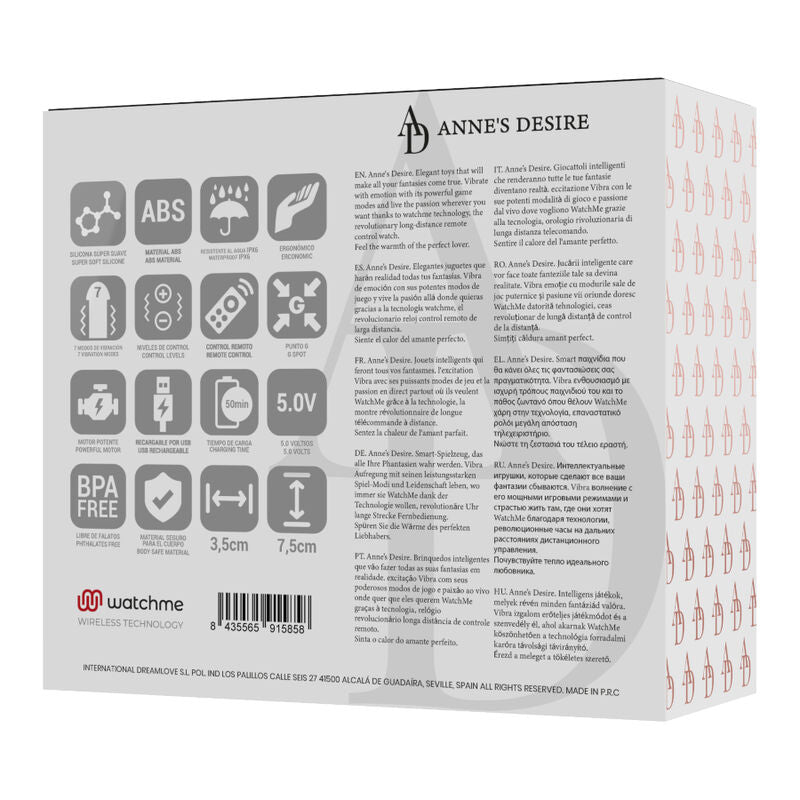 ANNE'S DESIRE - EGG-KAUKOSÄÄTIMETEKNOLOGIA WATCHME BLACK