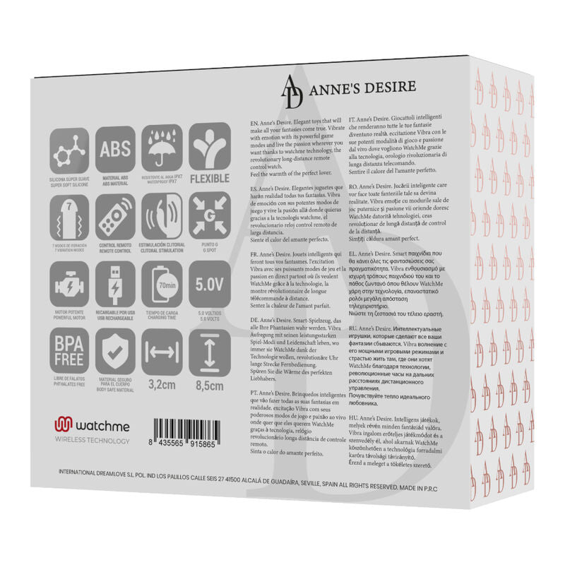 ANNE'S DESIRE - KAKSOISNAUTINTOTEKNOLOGIA WATCHME MUSTA/KULTA