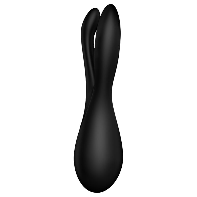 SATISFYER - KOLMEN KIMPUN VIBRAATORI MUSTA