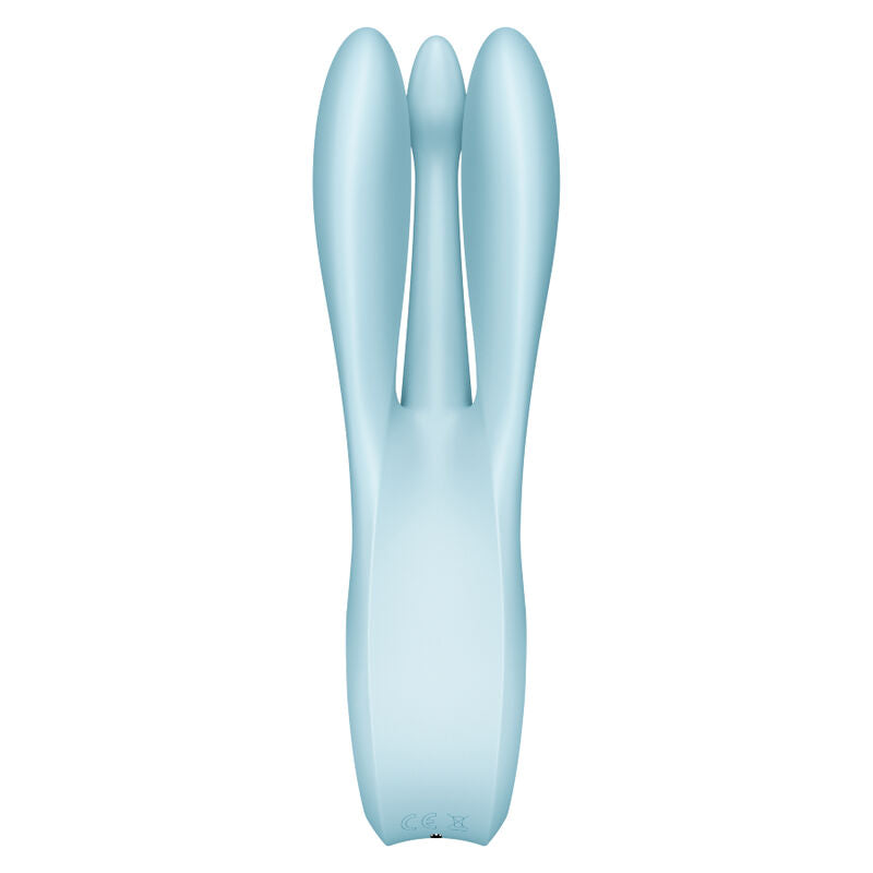 SATISFYER - KOLMEN KIMPUN 1 VIBRAATORI SININEN