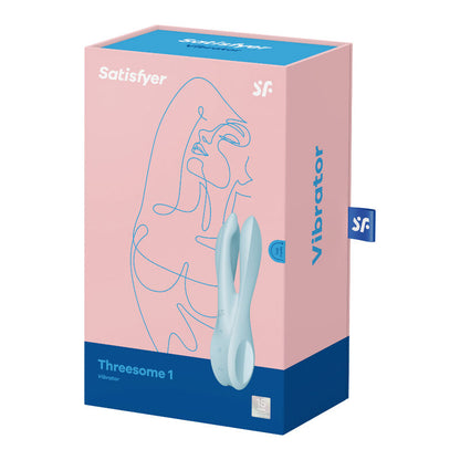 SATISFYER - KOLMEN KIMPUN 1 VIBRAATORI SININEN