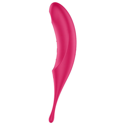 SATISFYER - TWIRLING PRO -PULSS-STIMULAATTORI JA VIBRAATORI PUNAINEN