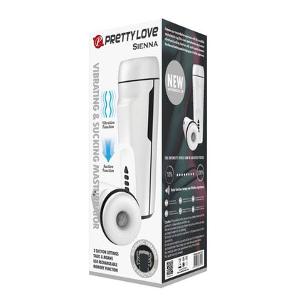 PRETTY LOVE - SIENNA VÄRISEVÄ MIEHILLE ÄÄNELLÄ JA IMULLA VARUSTETTU MASTURBAATORI