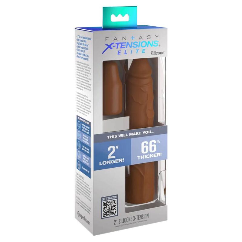 FANTASY X-TENSIONS - PIPEDREAMS HYLSA 20,32 CM + 5,00 CM TUM PLUGG KARAMELL