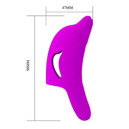 KAUNIS RAKKAUDEN AVULLA - DELPHINI TEHOKAS VIOLETTI SORMISTIMULAATTORI