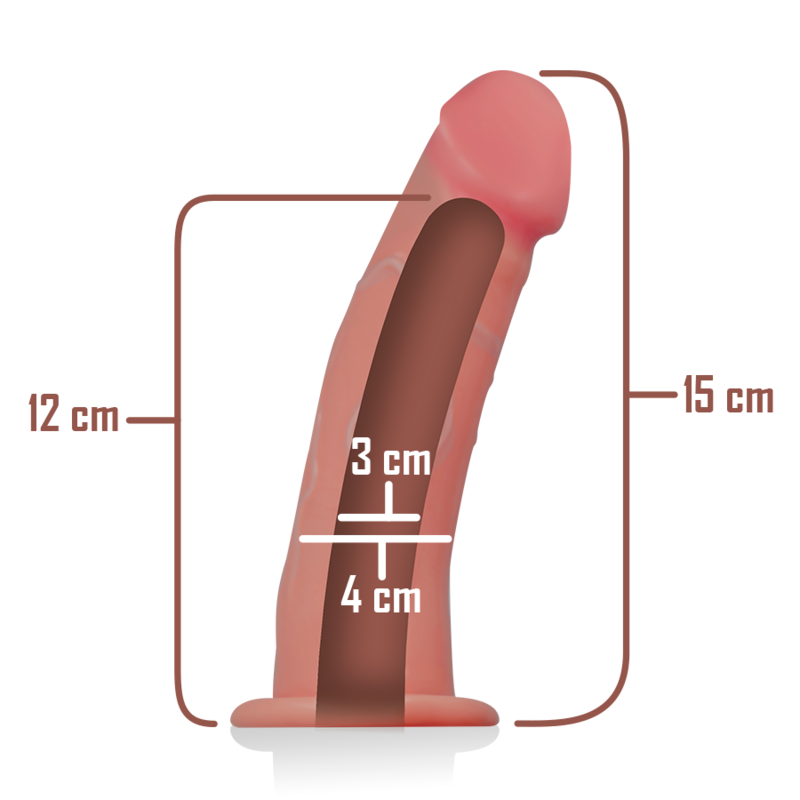 INTENSIV - IHÅLIG SELE MED DILDO 16 X 3 CM