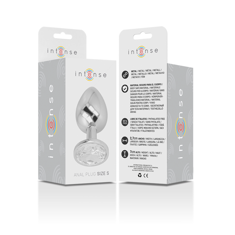 INTENSE - ALUMIINIMETALLINEN ANAALITULPPA HOPEAKRISTALLA, KOKO S