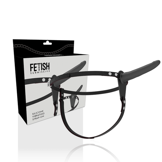 FETISSINEN ALISTUVAA VALJAAT - MUSTA SILIKONIVIBRAATORI 15 CM