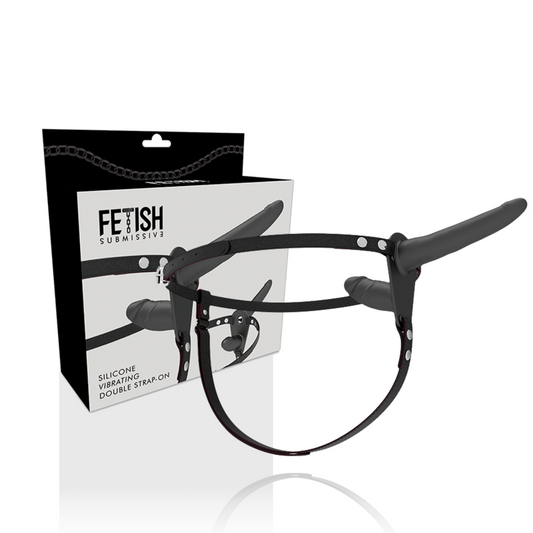 FETISSINEN ALISTUVAT VALJAAT - KAKSINKERTAINEN MUSTA VIBRAATORI