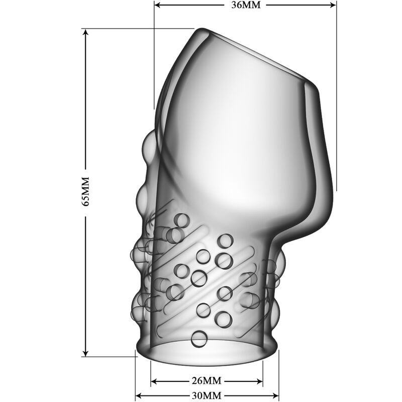 KAUNIS RAKKAUDEN - MATIAS LÄPINÄKYVÄ PAKSU PENIS