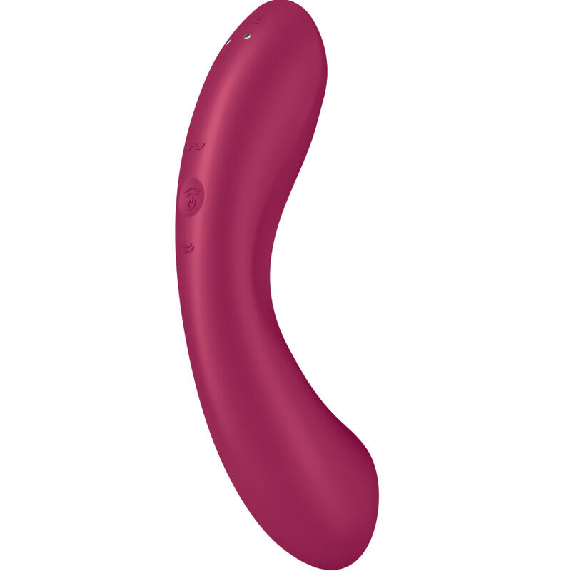 SATISFYER - CURVE TRINITY 1 -PUNAINEN AIR PULSE -TÄRINÄVIRHEETÄVÄ