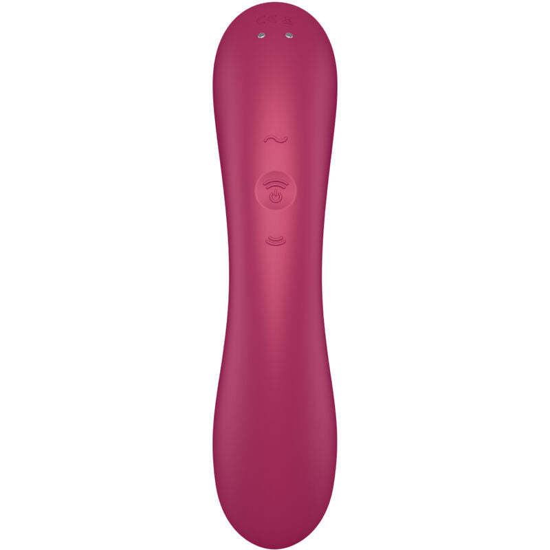 SATISFYER - CURVE TRINITY 1 -PUNAINEN AIR PULSE -TÄRINÄVIRHEETÄVÄ