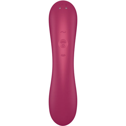 SATISFYER - CURVE TRINITY 1 -PUNAINEN AIR PULSE -TÄRINÄVIRHEETÄVÄ
