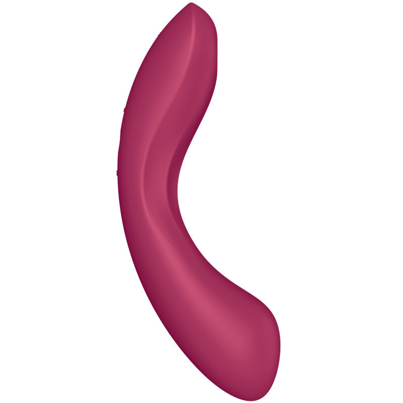 SATISFYER - CURVE TRINITY 1 -PUNAINEN AIR PULSE -TÄRINÄVIRHEETÄVÄ