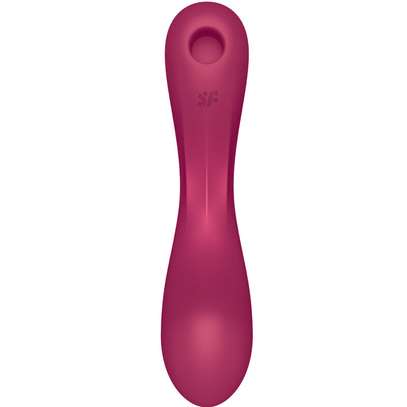SATISFYER - CURVE TRINITY 1 -PUNAINEN AIR PULSE -TÄRINÄVIRHEETÄVÄ