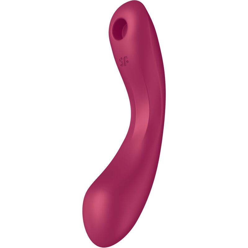 SATISFYER - CURVE TRINITY 1 -PUNAINEN AIR PULSE -TÄRINÄVIRHEETÄVÄ