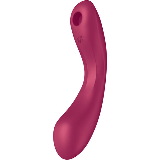 SATISFYER - CURVE TRINITY 1 -PUNAINEN AIR PULSE -TÄRINÄVIRHEETÄVÄ