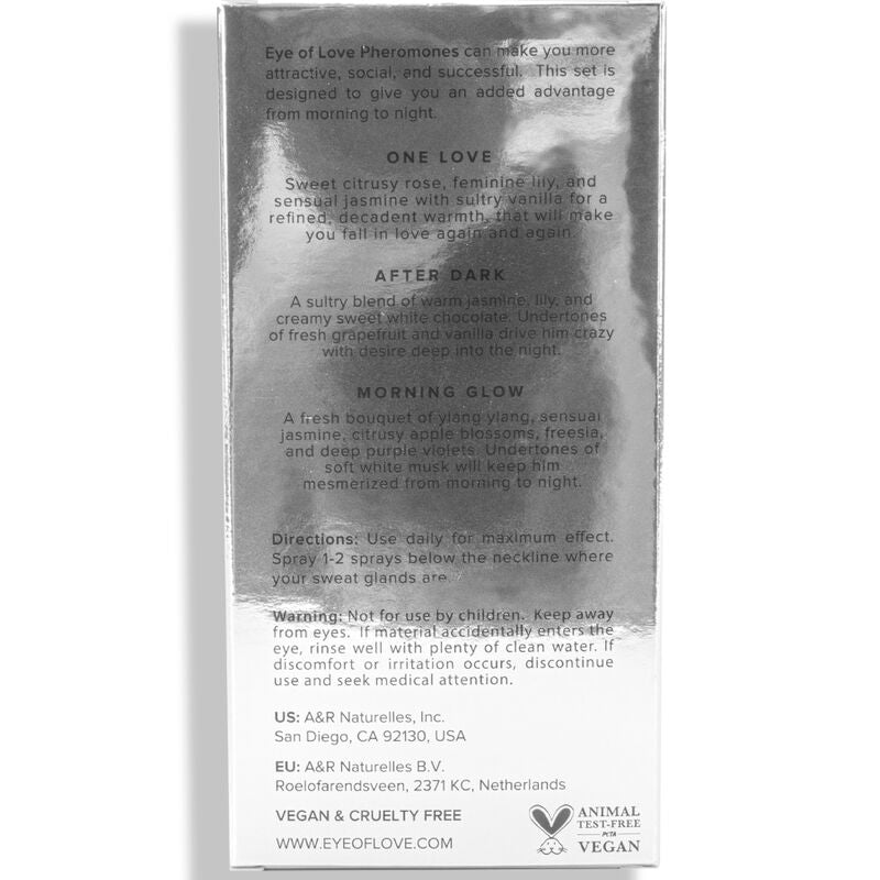 EYE OF LOVE - EOL PHR PARFUM 10 ML SETTI/3 - AAMUN HEHKU, ONE LOVE, AFTER DARK