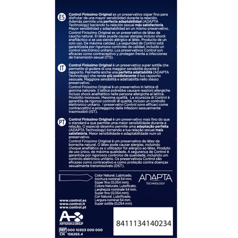 CONTROL - FINISIMO KONDOIT 12 YKSIKKÖÄ