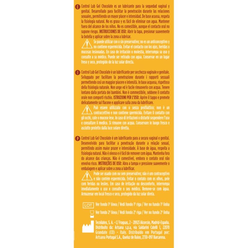 CONTROL - SUKLAA-LIUKASTAGEELI 75 ML