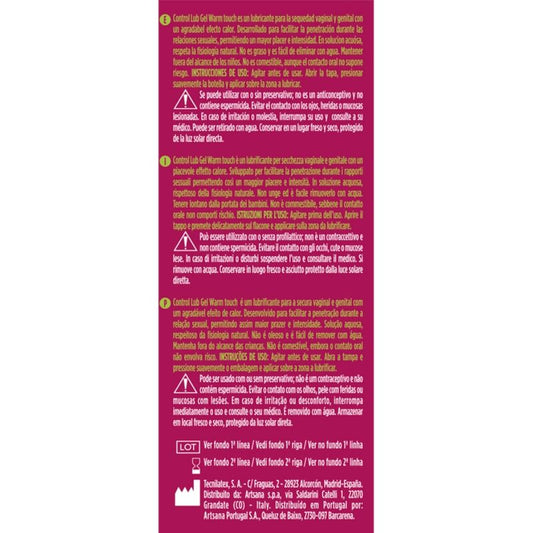 CONTROL - LÄMPIMÄ LIUKAUTUSGEELI 75 ML