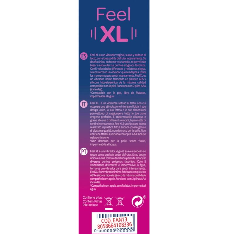 CONTROL - FEEL XL -VÄRISÄVYLÄ