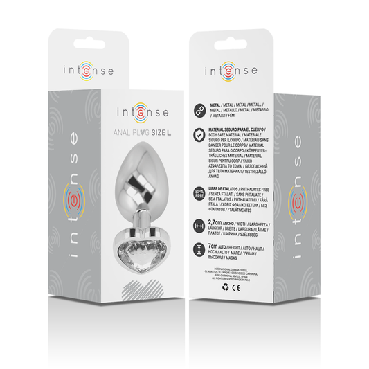 INTENSE - ANAALITULPPA, METALLIALUMIINI, VALKOINEN, SYDÄN, KOKO L