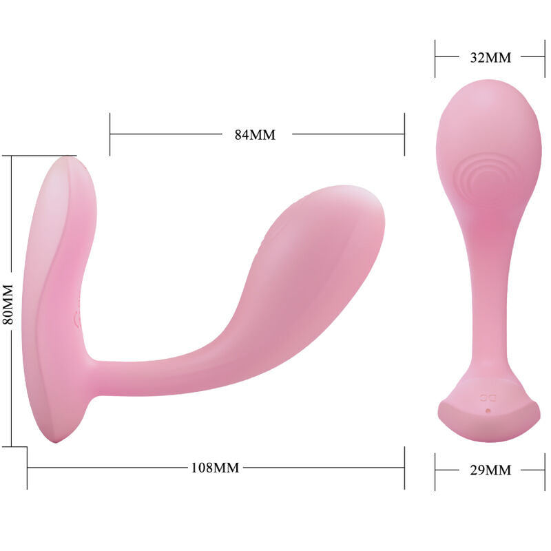 PRETTY LOVE - BAIRD G-SPOT 12 VIBRATIONER UPPLADDNINGSBAR ROSA APP