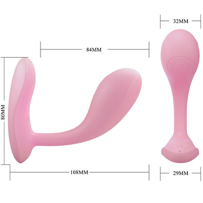 PRETTY LOVE - BAIRD G-SPOT 12 VIBRATIONER UPPLADDNINGSBAR ROSA APP
