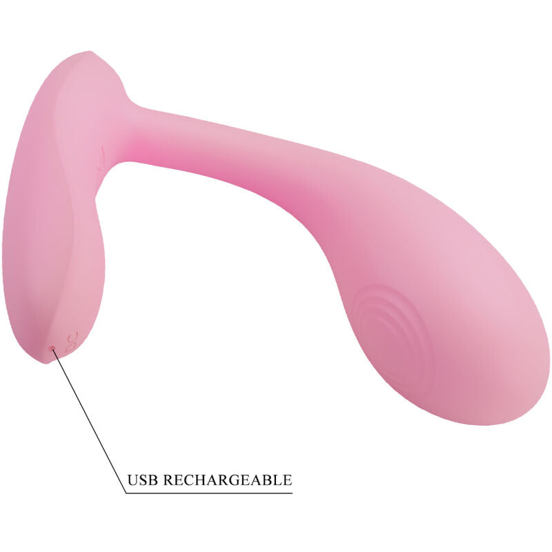 PRETTY LOVE - BAIRD G-SPOT 12 VIBRATIONER UPPLADDNINGSBAR ROSA APP