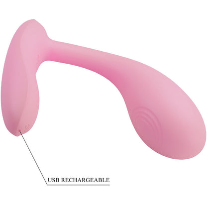 PRETTY LOVE - BAIRD G-SPOT 12 VIBRATIONER UPPLADDNINGSBAR ROSA APP