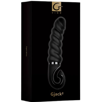 G-VIBE - G-JACK 2 - MUSTA VÄRISEVÄ DILDO