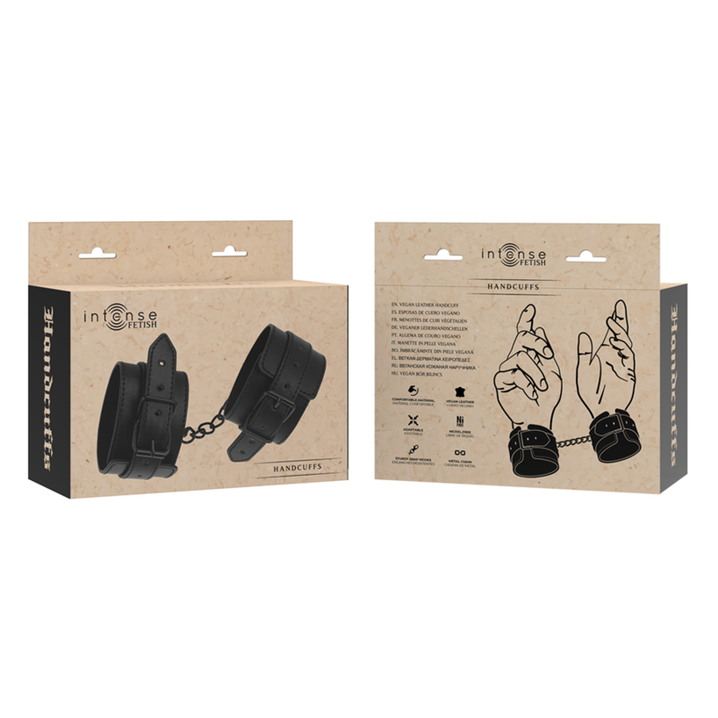 INTENSIIVINEN - FETISSINEN VEGAANINEN NAHKAINEN KÄSIRAUTA