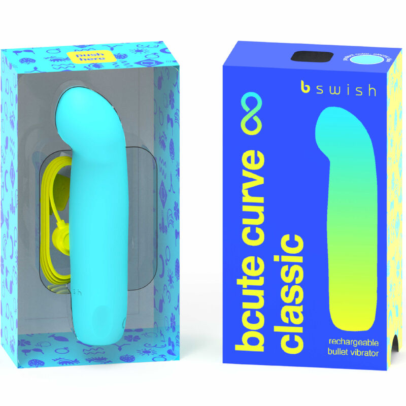 B SWISH - BCUTE CURVE INFINITE CLASSIC LADATTAVA VIBRAATORI SININEN SILIKONI