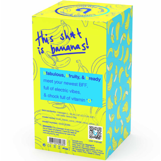 B SWISH - BCUTE CURVE INFINITE CLASSIC RAJOITETUN ERÄN LADATTAVA SILIKONIVIBRAATORI KELTAINEN