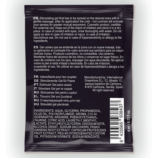 SPARTAN - MIESPONKESTOJA TEHOSTAVA GEELI, KUUMA-KYLMÄ VAIKUTUS, 100 % VEGAANINEN, 4 ML