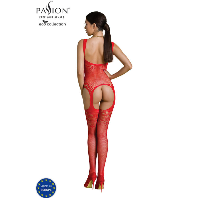 PASSION - ECO COLLECTION -bodystocking ECO BS008 MUSTA