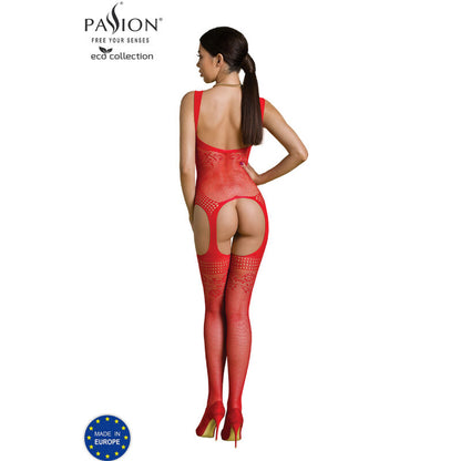 PASSION - ECO COLLECTION -bodystocking ECO BS008 MUSTA