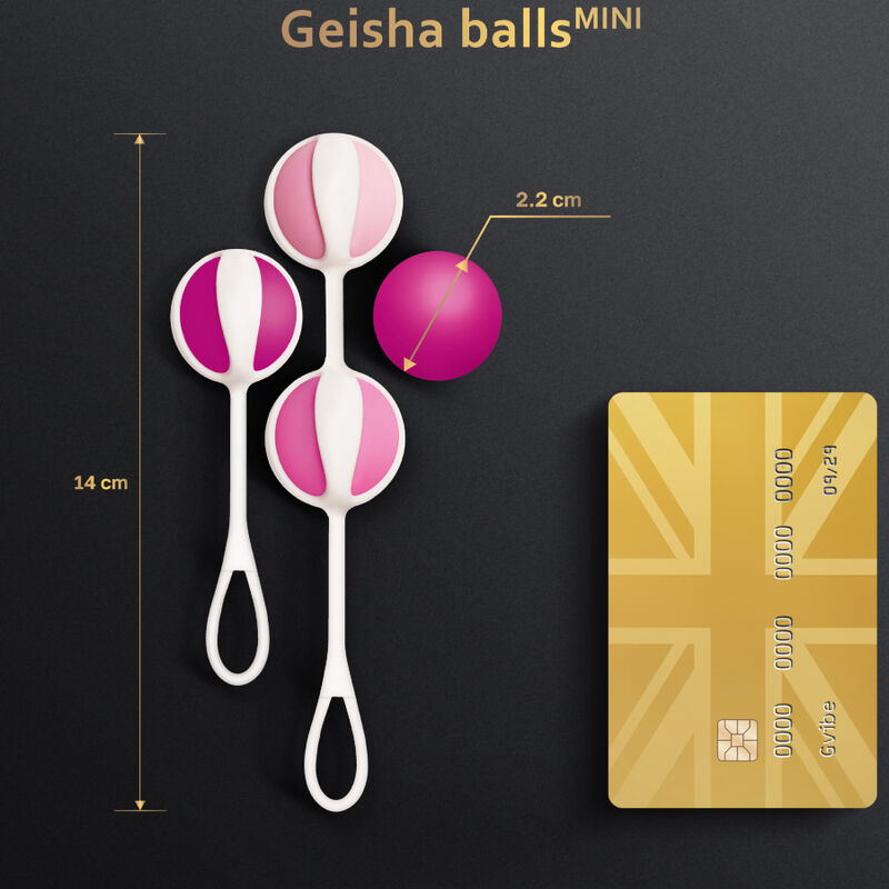 G-VIBE - 4 GEISHA-PALLON PAKETTI, MINI, VIOLETTI