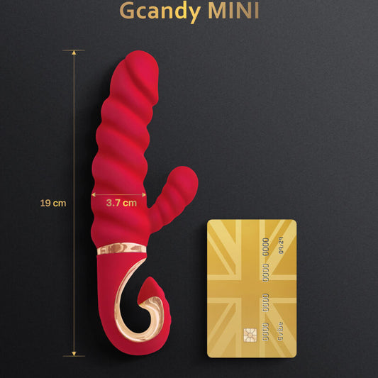G-VIBE - GCANDY MINI PUNAINEN SILIKONIVIBRAATORI