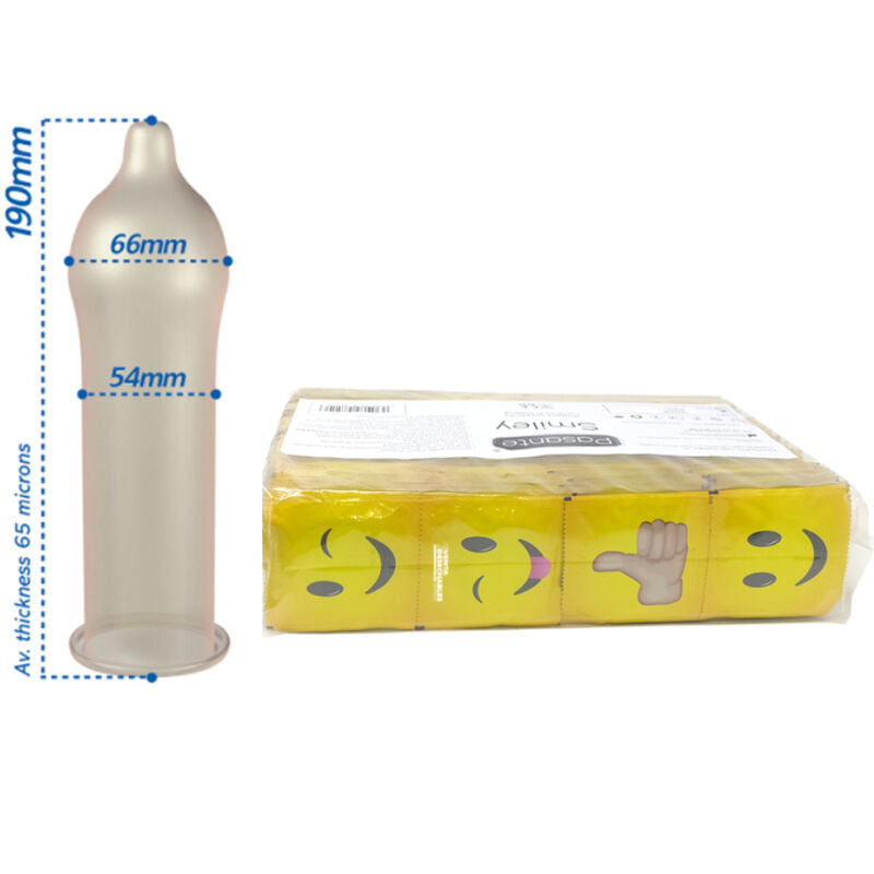 PASANTE - KONDOMI SMILEY BAG 144 YKSIKÖT