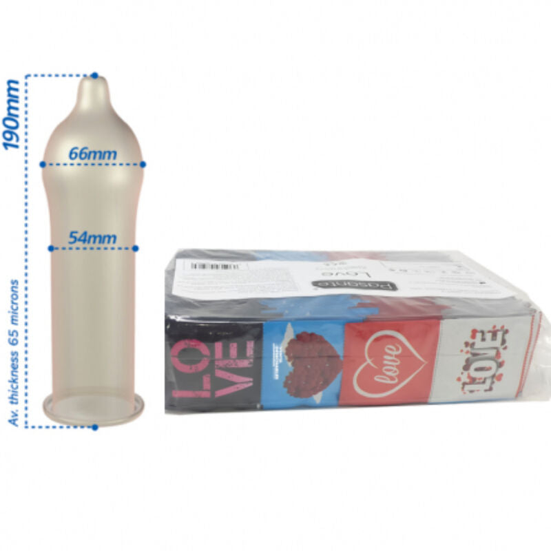 PASANTE - CONDOMS LOVE BAG 144 YKSIKÖT