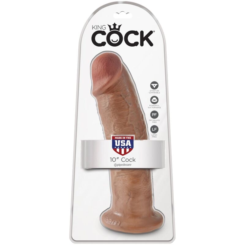 KING COCK - REALISTINEN PENIS 24 CM KARAMELLI