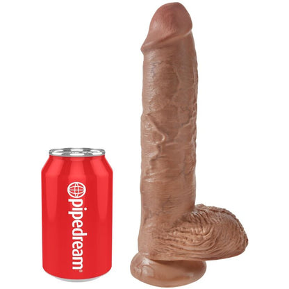 KING COCK - REALISTINEN PENIS KUULIPERÄLLÄ 19,8 CM KARAMELLI