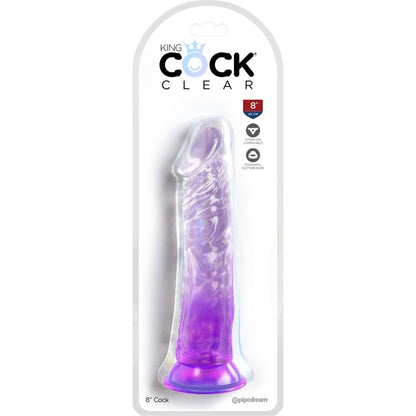 KUNGTUK - KLAR REALISTISK PENIS 19,7 CM LILA