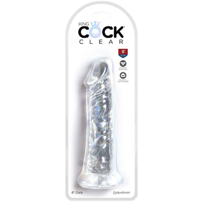 KING COCK - KIRKAS REALISTINEN PENIS 19,7 CM LÄPINÄKYVÄ