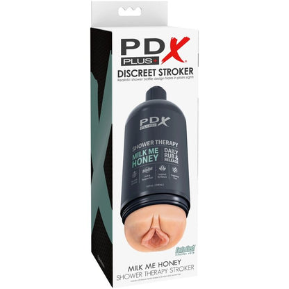PDX PLUS - STROKER MAsturbator DISKRET DESIGN AV MILK ME HONEY SCHAMPOFLASKA