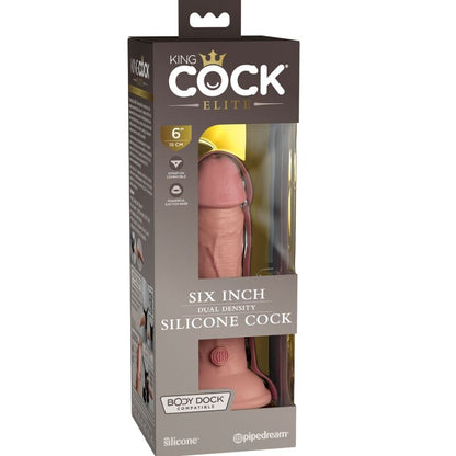 KING COCK - ELITE REALISTINEN SILIKONIDILDO 15,2 CM