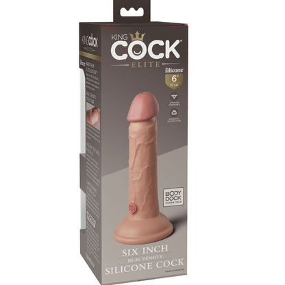 KING COCK - ELITE REALISTINEN SILIKONIDILDO 15,2 CM