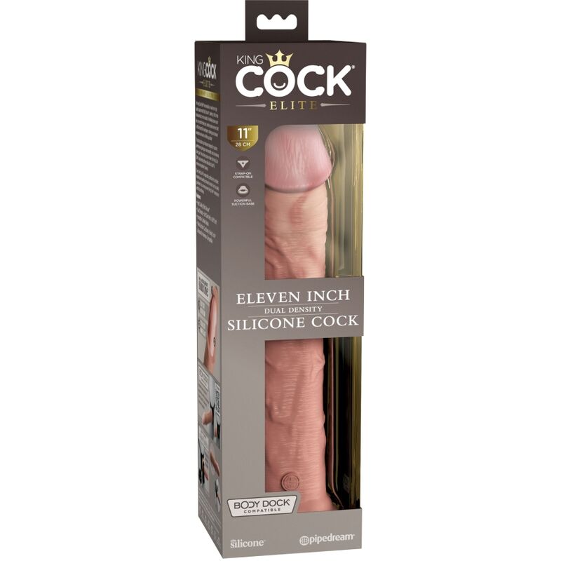 KING COCK - ELITE REALISTINEN SILIKONIDILDO 28 CM